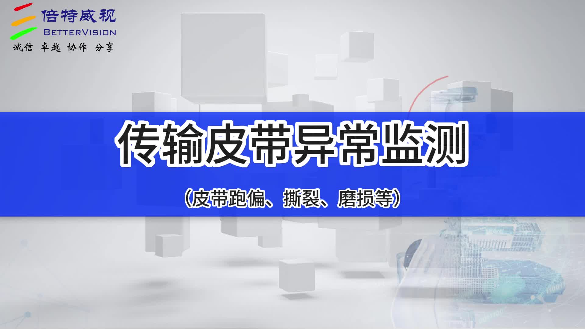 皮带跑偏、撕裂识别监测系统