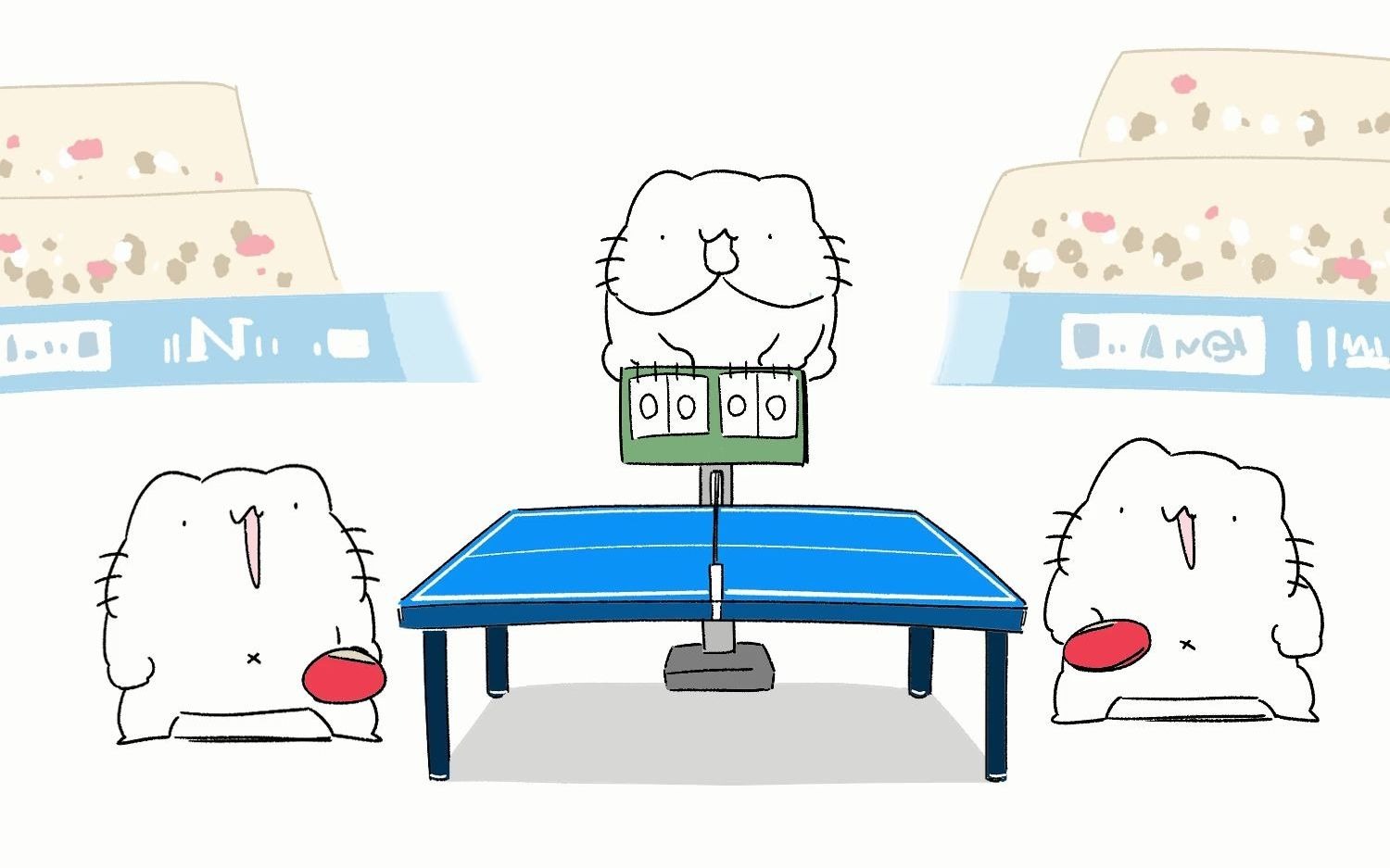 猫式乒乓球【KARAMERU】