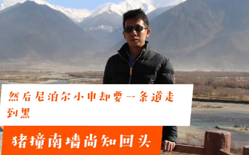 猪撞南墙尚知回头然而尼泊尔小申却要一条道走到黑和张宝宝做朋友不好