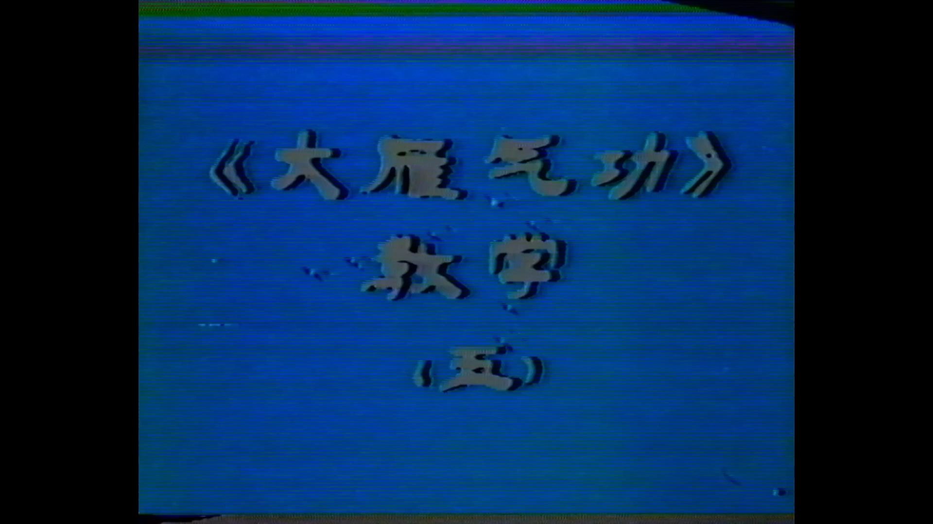 大雁功前64式教学片 1985年4月录制 第五集