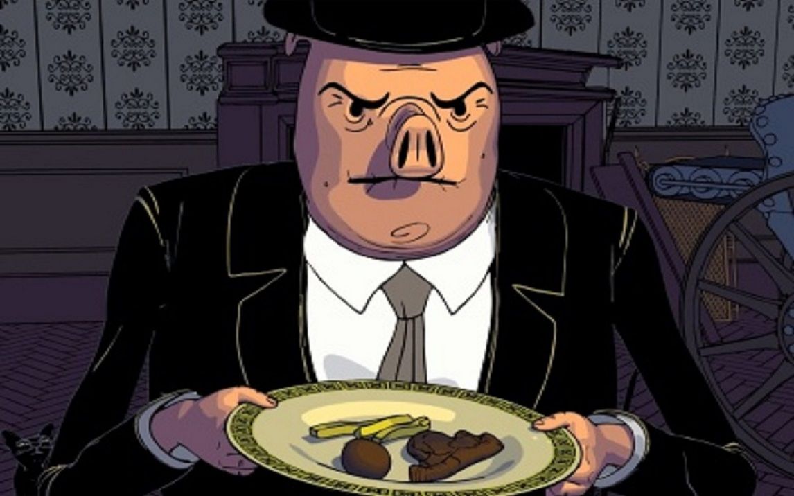 全球获奖78项奥斯卡提名黑色讽刺动画短片《少数人的晚餐》