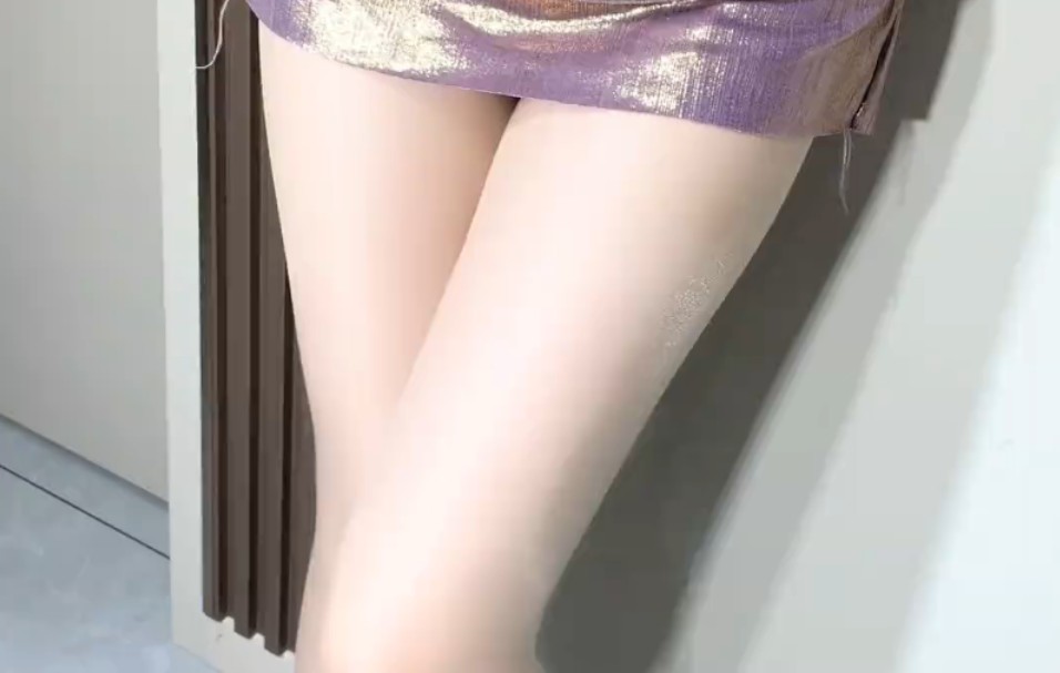 Oiled White S➕ Wrap Skirt