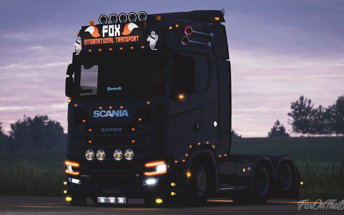 【youtube】欧卡2mod_斯堪尼亚灯光调整插槽|next generation scania