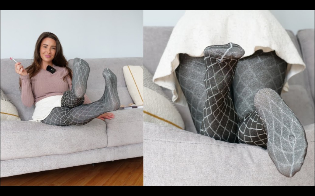 My super cute silver pantyhose?