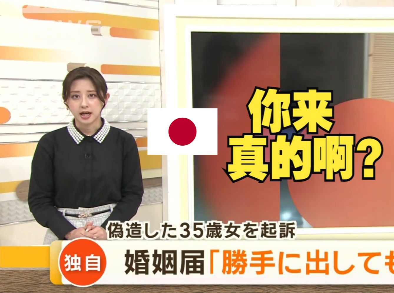 我去你好变态啊！日本女子擅自提交结婚申请被警方逮捕：男子表示完全不知情(中日双语)(24/04/18)