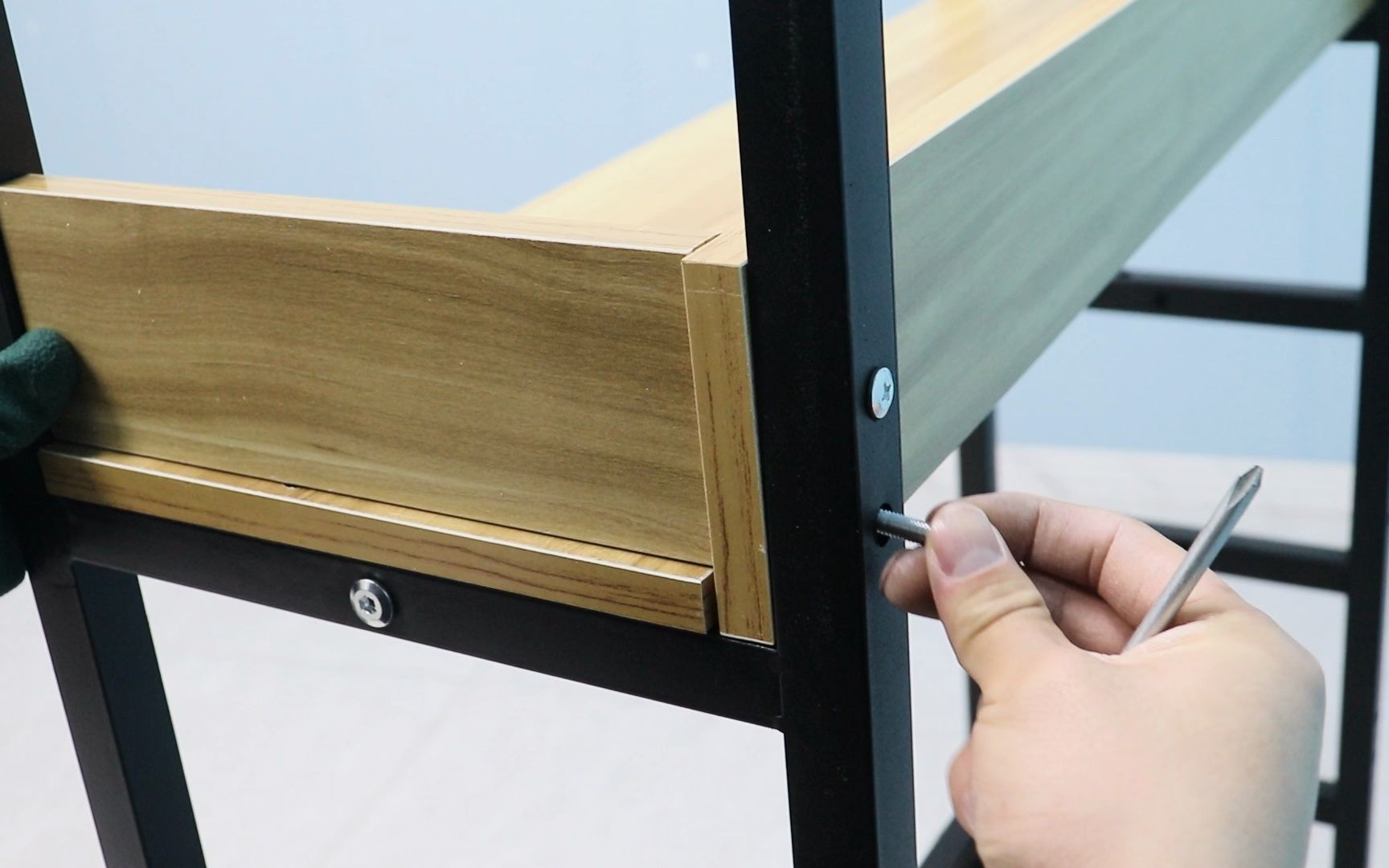 置物架带站板款式