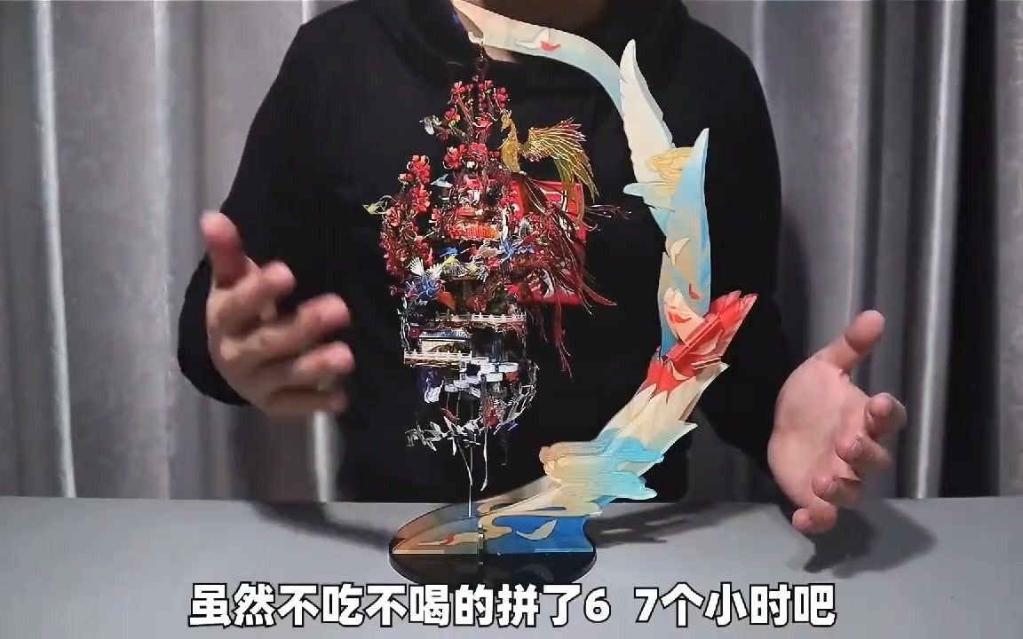 花七小时完成七星难度的百鸟朝凤金属拼图，建议让女朋友拼#开箱 #金属拼图 #挑战 #玩具 #拼装模型 #热门
