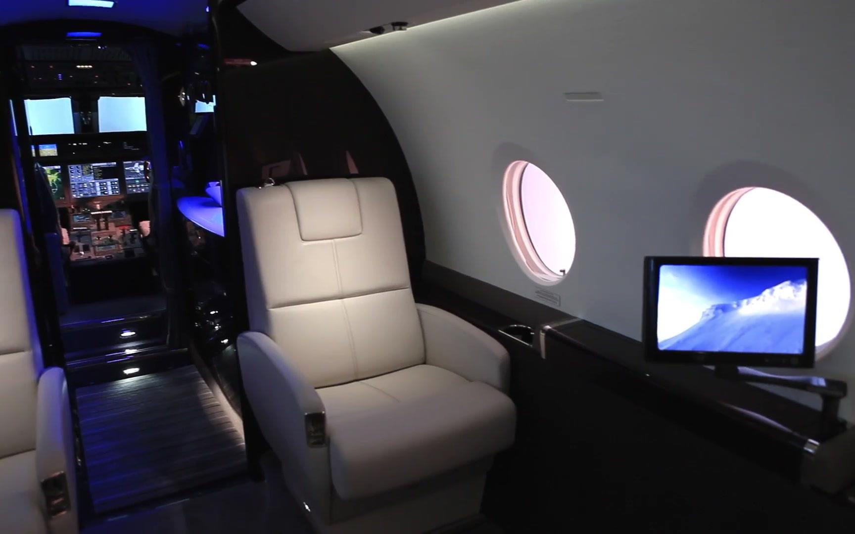 机组车湾流g280客舱展示thegulfstreamg280cabin