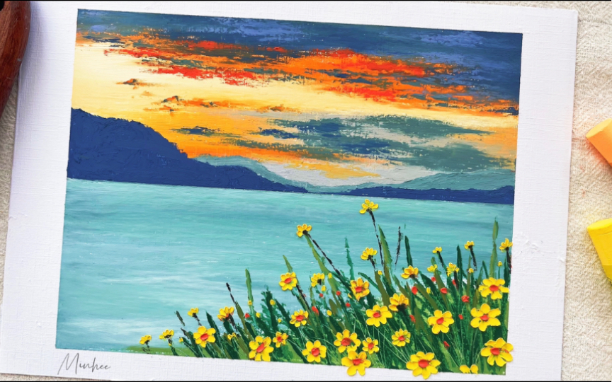 油画棒｜春和景明·沉浸式画画过程