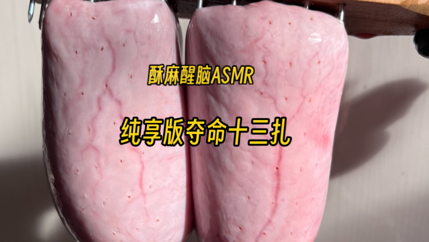 酥麻醒脑ASMR纯享版夺命十三扎，做宠物零食烘干猪蛋片