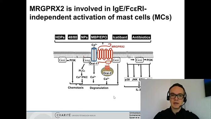 [GUF 2020]Role and relevance of MRGPRX2 and its agonists in patients with skin d