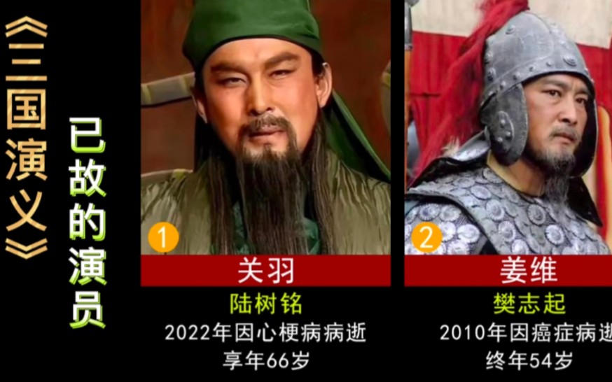 《三国演义》中已故的20位演员,五虎将仅剩两位,经典永难忘!