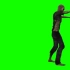 绿幕抠像行走的僵尸视频素材