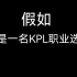 【测试 随机截屏 KPL】假如你是一名KPL职业选手！
