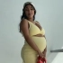 【Natasha booi】怀着双胞胎6个月 - 黄色套裙试穿