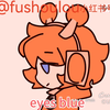 橙粉／粉橙无差〖eyes blue〗手书