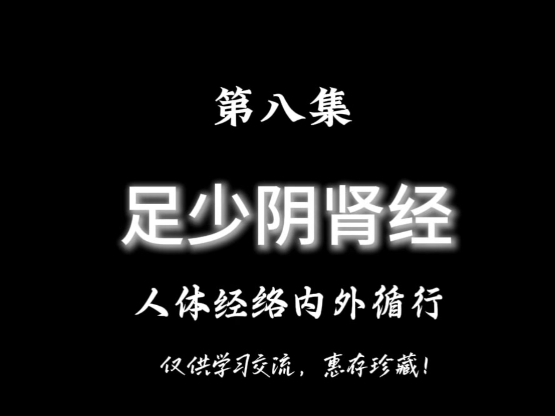 足少阴肾经，人体经络内外循行，有缘遇见，惠存珍藏！