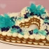 蓝色心形蛋糕制作简单，学会做给最爱的人品尝！