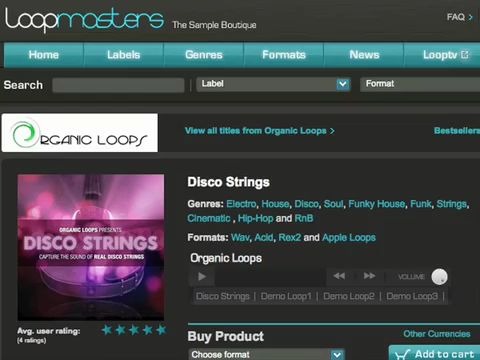 Organic Loops Disco Strings Wav