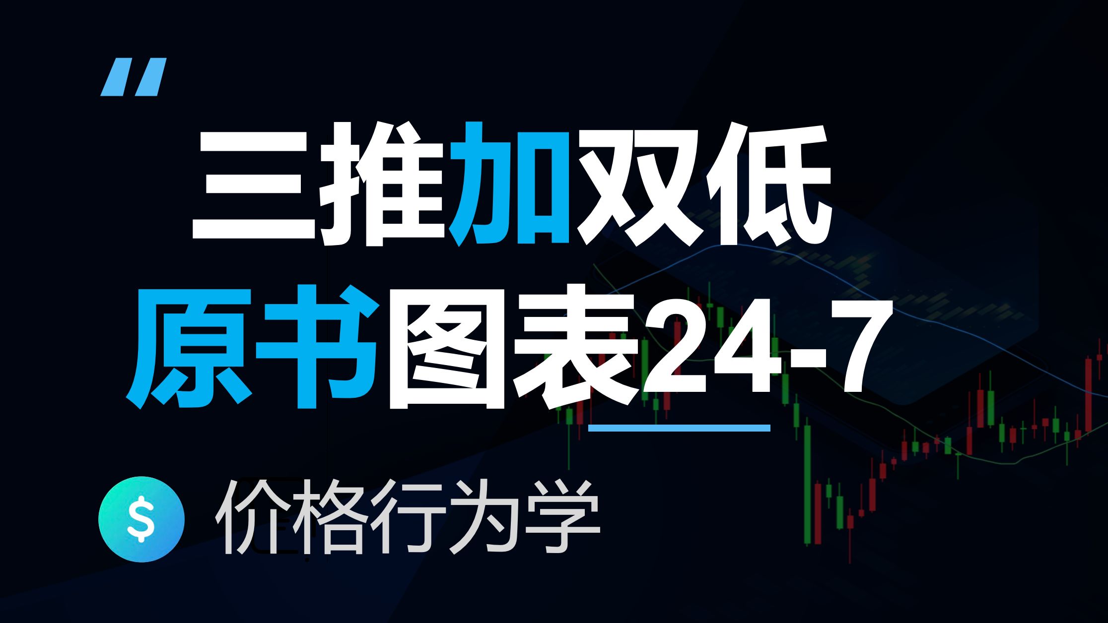 双底加三推反转买入实例,高级反转技术分析原书图表24-7(价格行为学)