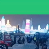晚上铲车叉车冰雕师傅全来了，我就说哈尔滨还要放大招吧