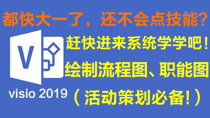 【Visio2019】1小时从小白到熟手，绝对纯干货，拒绝拖泥带水！