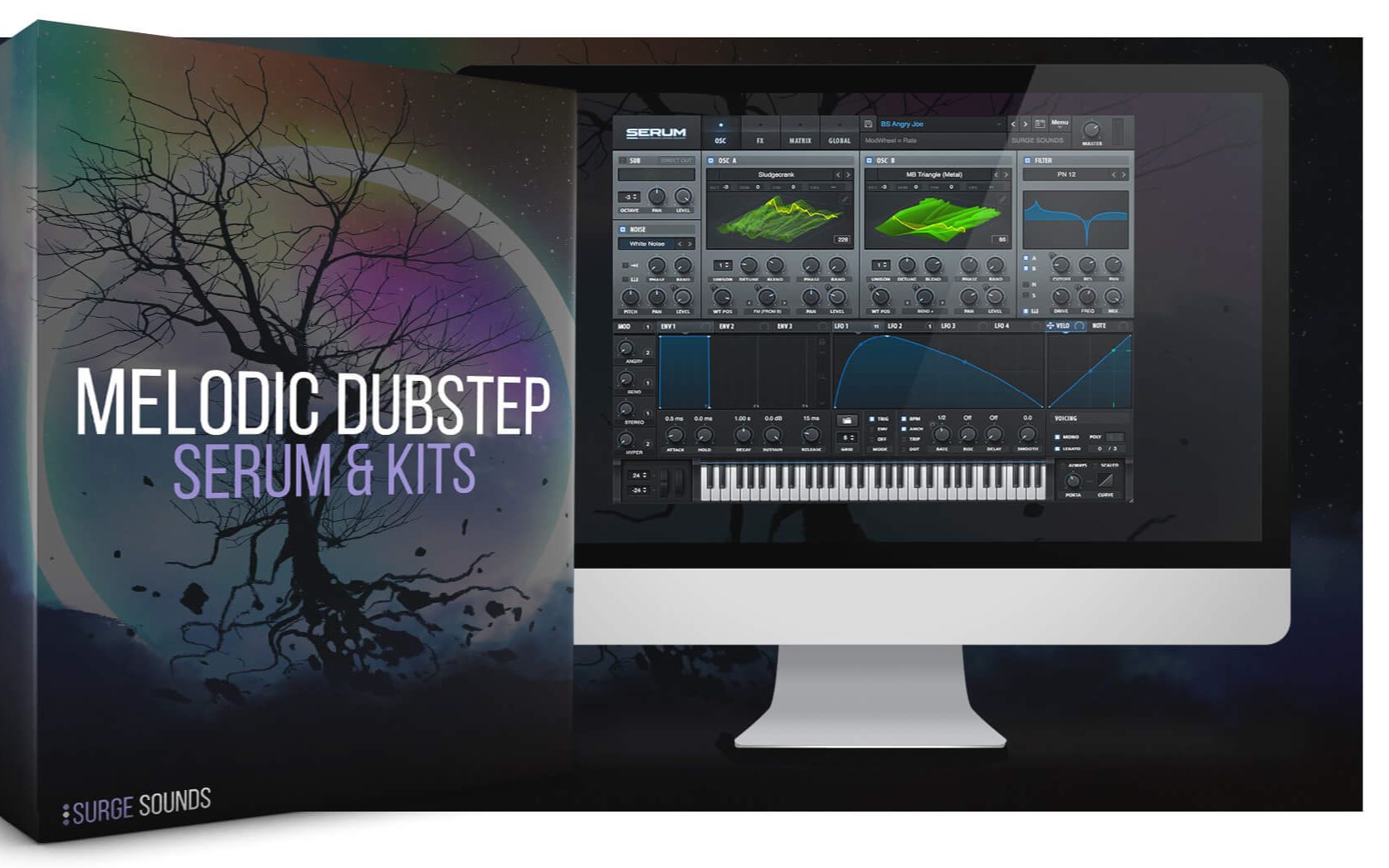 surge sounds melodic dubstep wav midi 采样预制