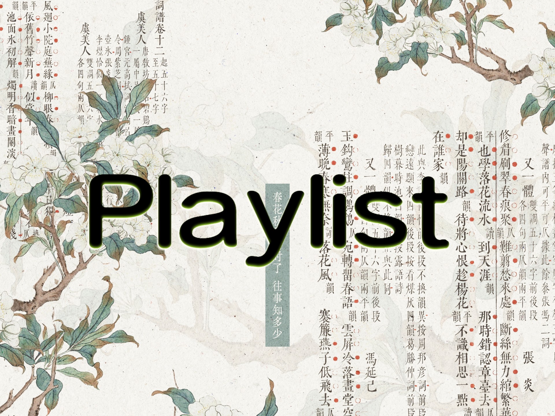 playlist.古风音乐|杏花疏影里，吹笛到天明|放松 学习 工作|其声呜呜然，如怨如慕，如泣如诉