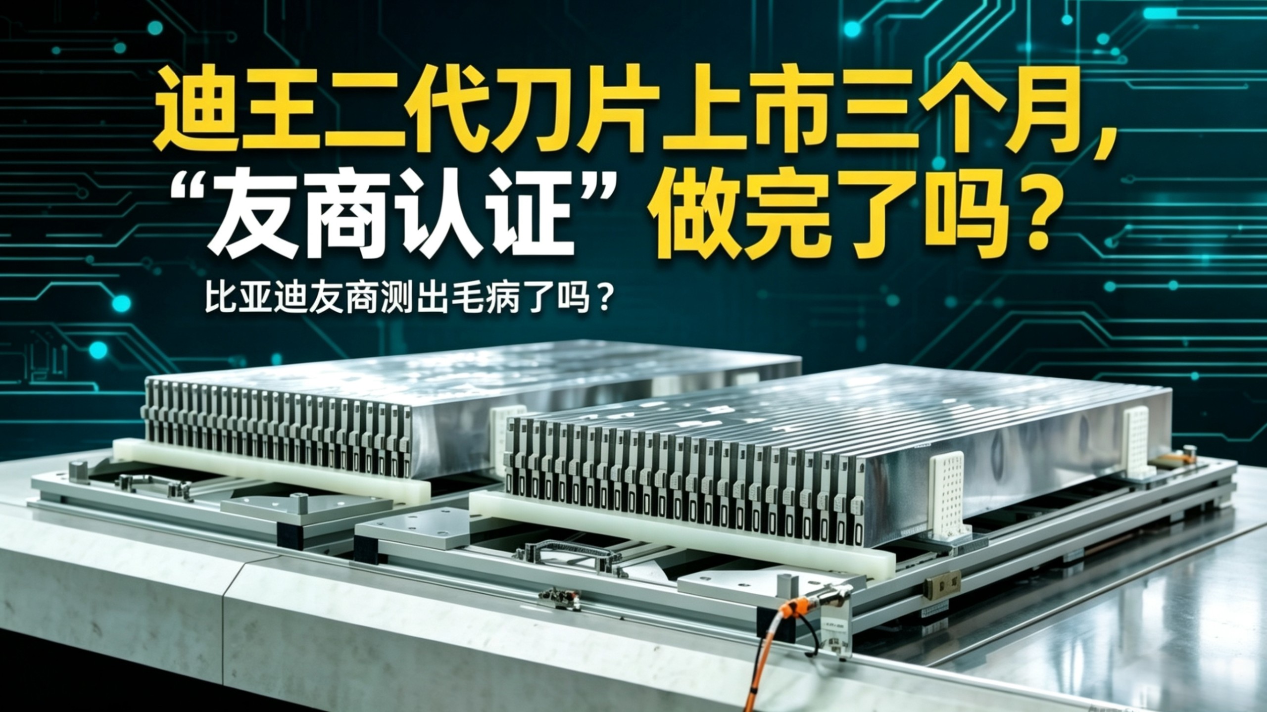 比亚迪闪充+二代刀片电池上市3个月，友商都测试明白了吗？