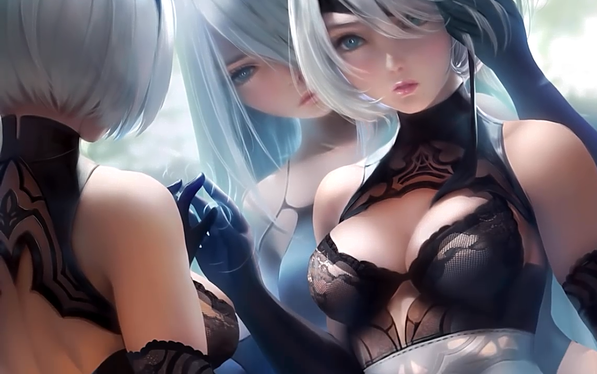 【ps绘图】2b,a2小姐姐们诱人的