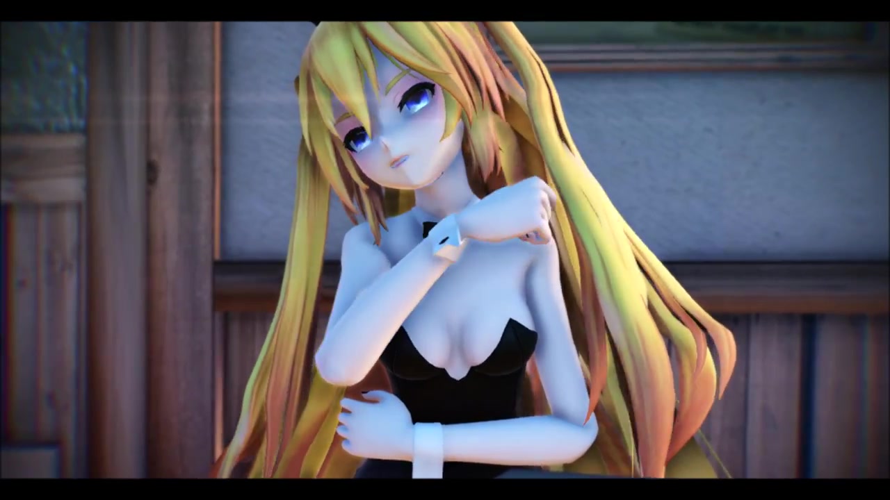 [mmd] tda bunny akane - kocchi muite baby!  不明福利