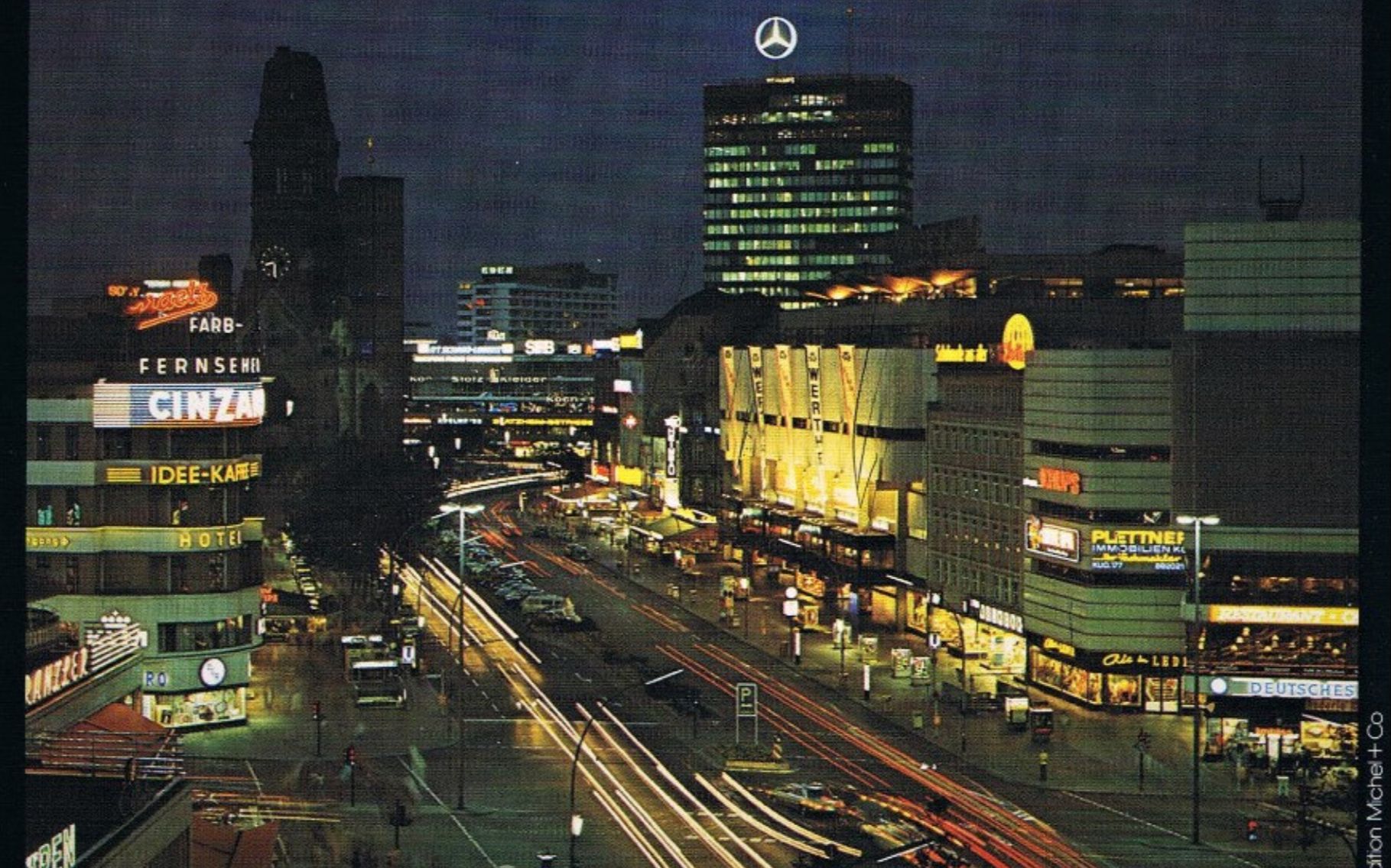 70年代西德（联邦德国）法兰克福+西柏林街道夜景