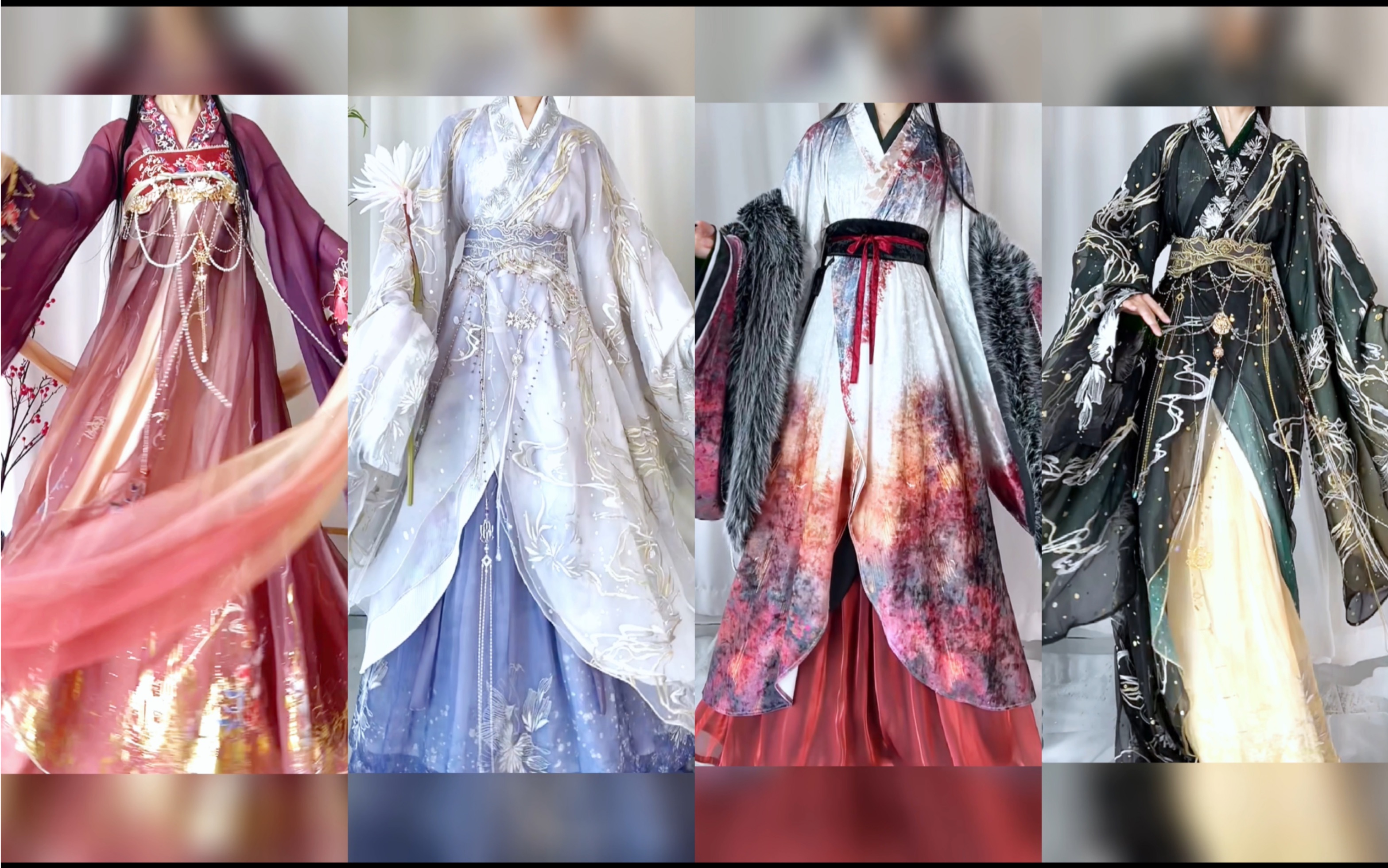 这四款国风裙你喜欢哪套？