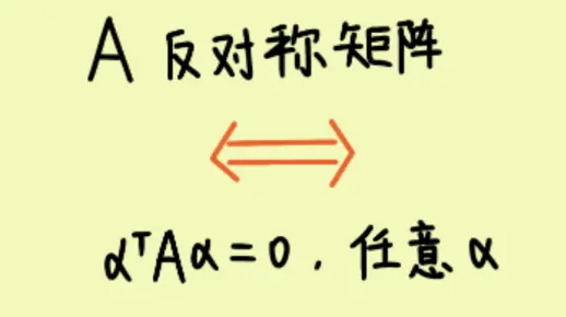 【粉丝来稿】线性代数 反对称矩阵的充要条件