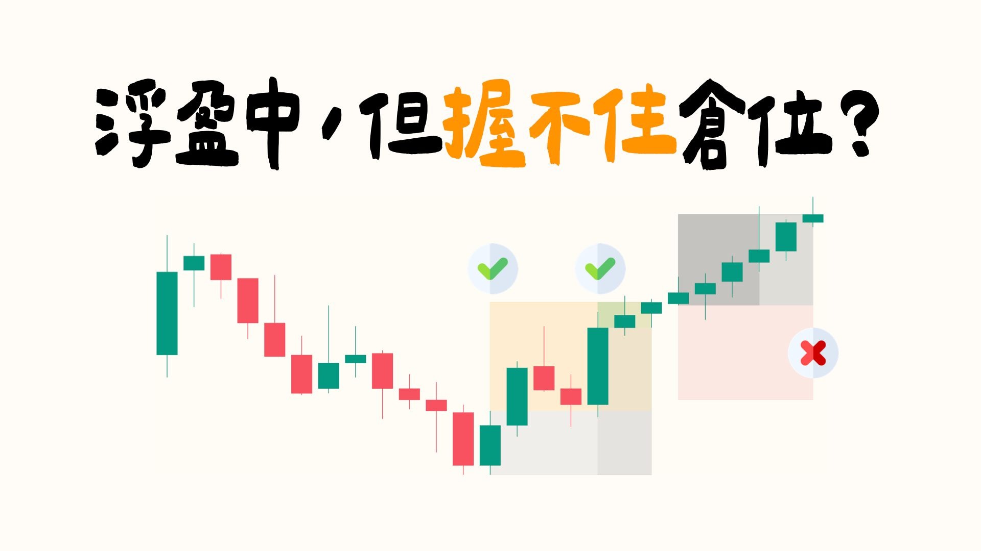 【交易你問我答 09】明明正確入場並開始浮盈，卻握不住倉位⋯⋯該怎麼辦？