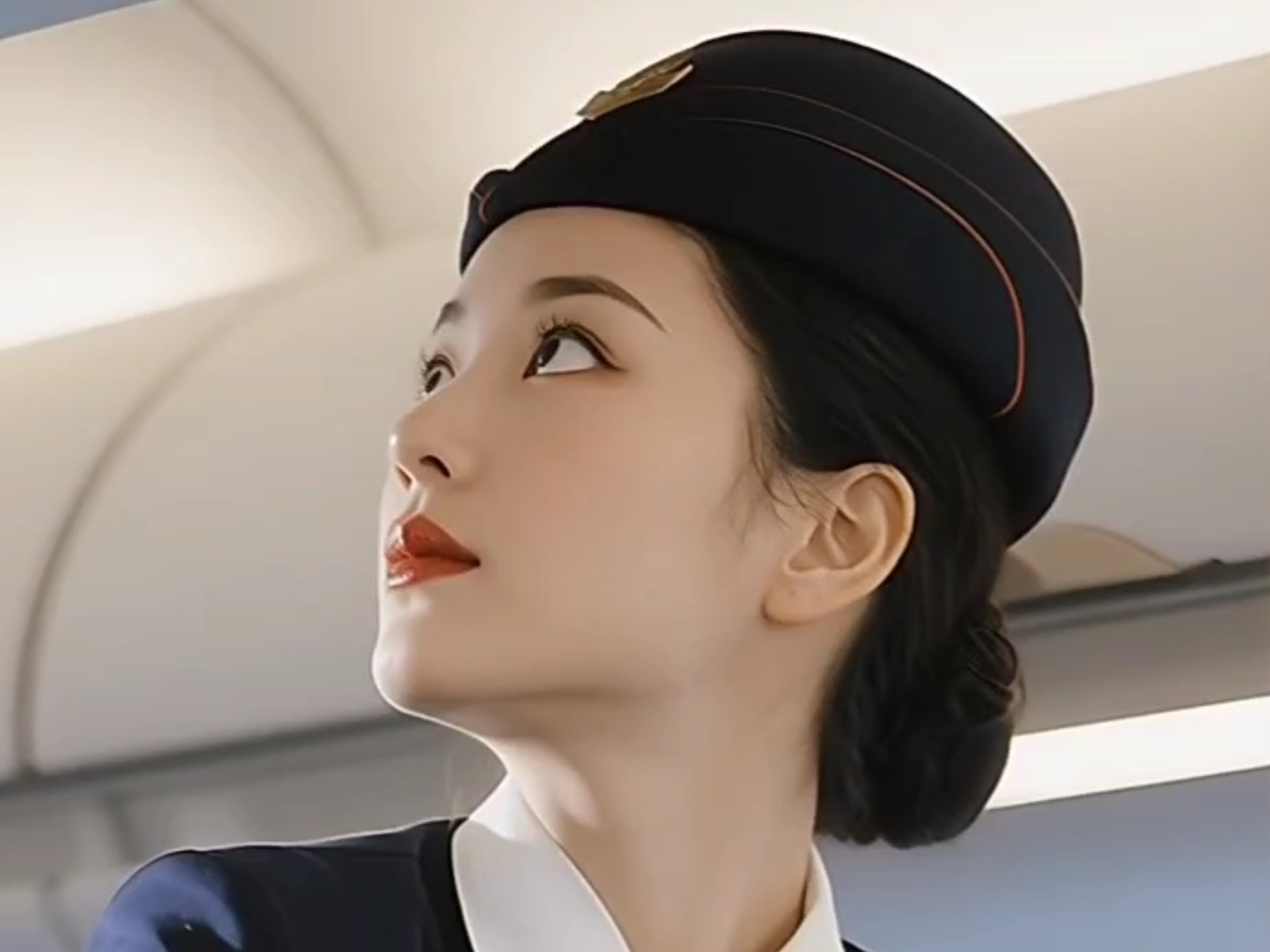 AI美丽空姐接吻(第五弹)