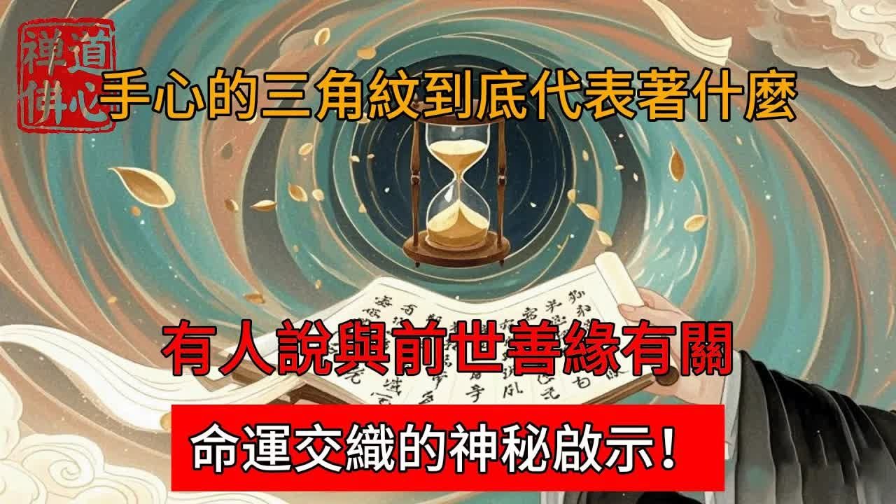 手心的三角紋到底代表著什麼？有人說與前世善緣有關，命運交織的神秘啟示！ #佛教 #禪學 #禪道 #修心修行 #禪道佛心 #禪悟人生 #南無阿彌陀佛