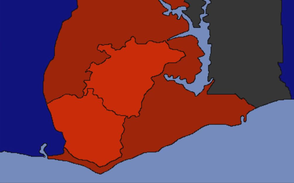 【历史地图】黄金海岸历年殖民变化