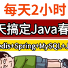 【最完整版】2025Java春招面试突击课（7天速成版）MySQL数据库、Redis、Spring全家桶、JUC..一周刷完，领先90% 的人，金三银四一路狂飙