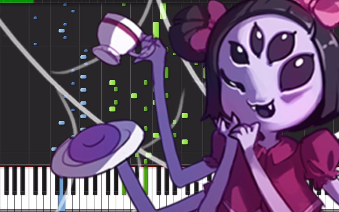 【钢琴】undertale蜘蛛妹bgm spider dance 自弹