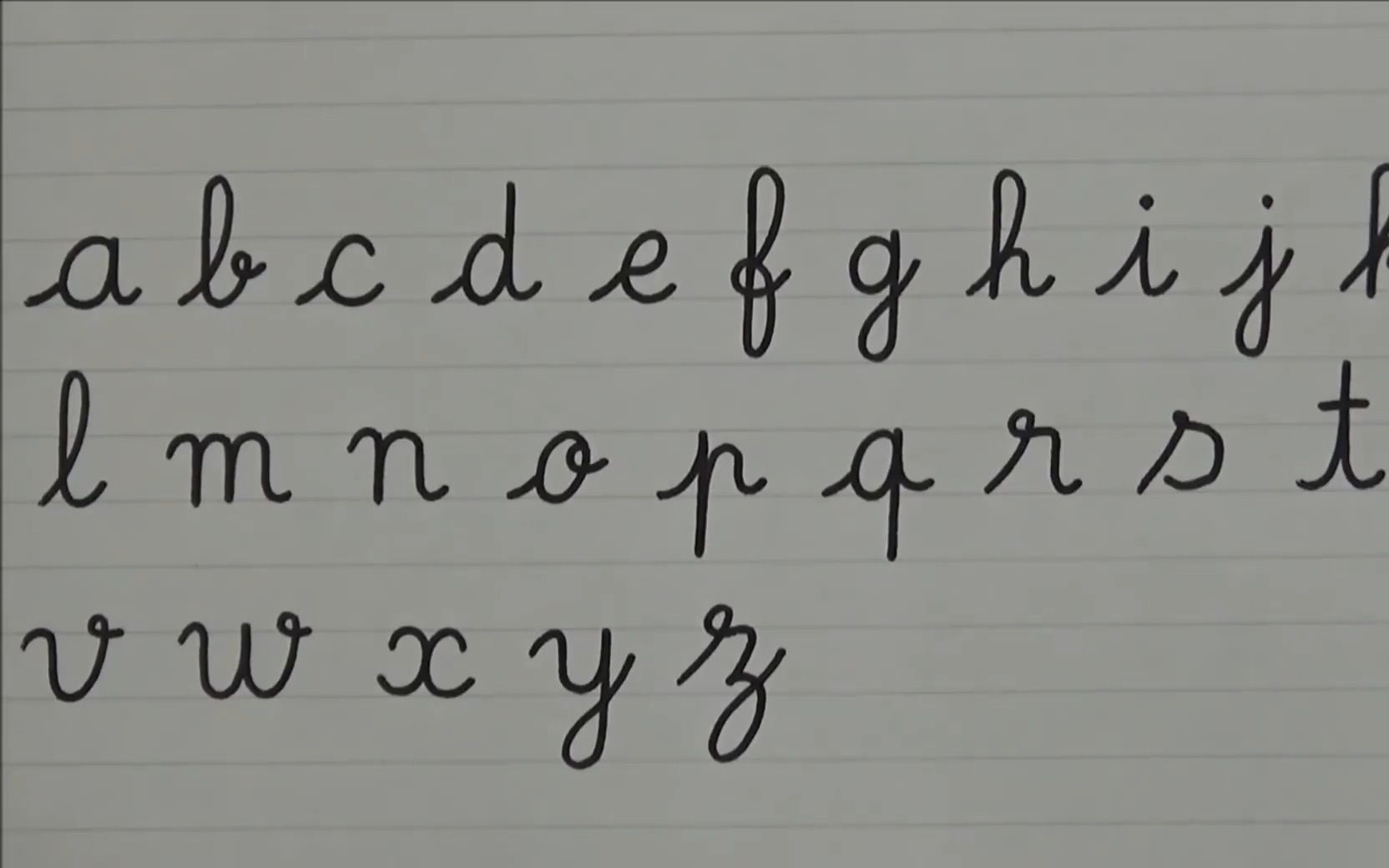 法语字母手写体写法