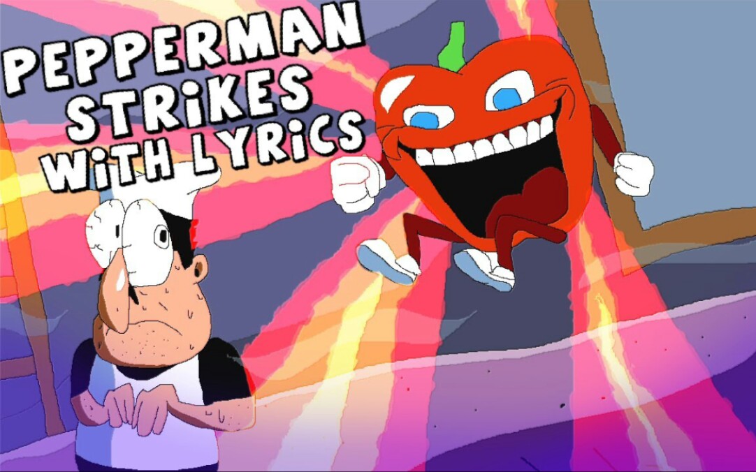 Pepperman Strikes WITH LYRICS |Pizza Tower Cover |