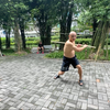 教学现场讲解（欲发力先动步，以身带动，动以身随