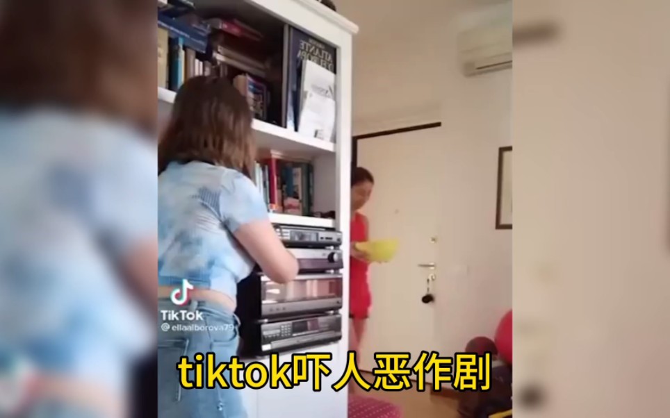 【tiktok热门】人吓人恶作剧，老外们一个个被吓得惊声尖叫