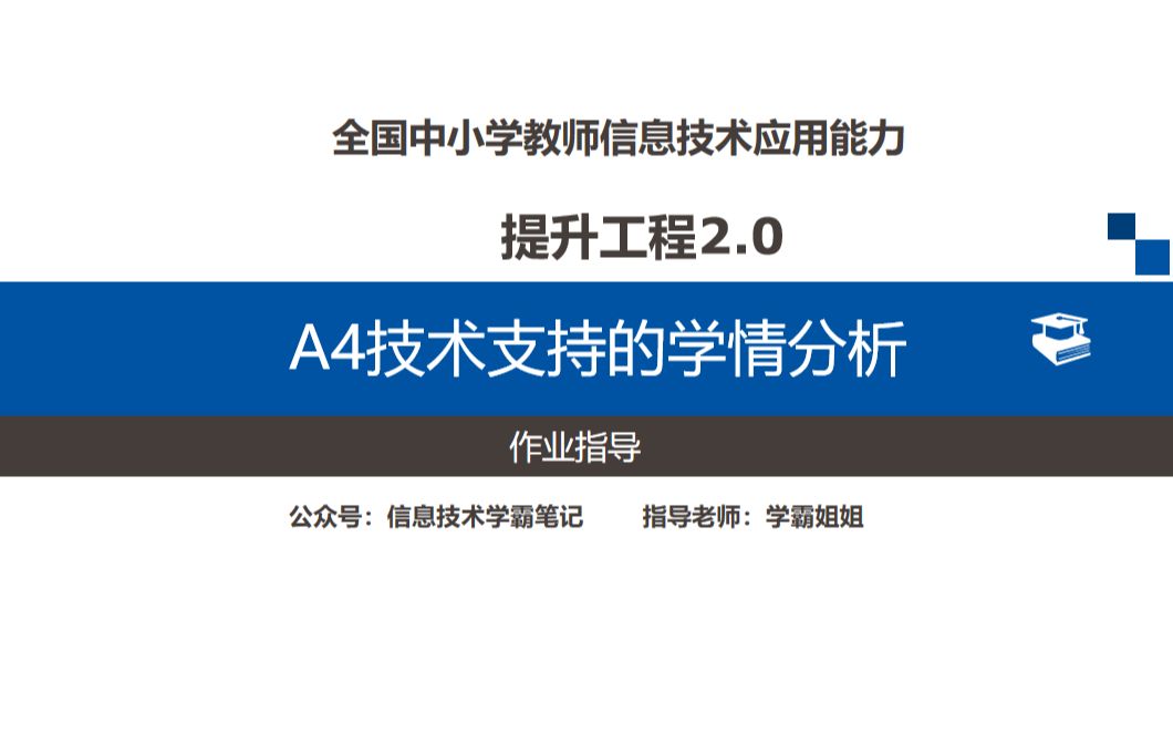 信息技术能力提升工程2.0作业:a4技术支持的学情分析