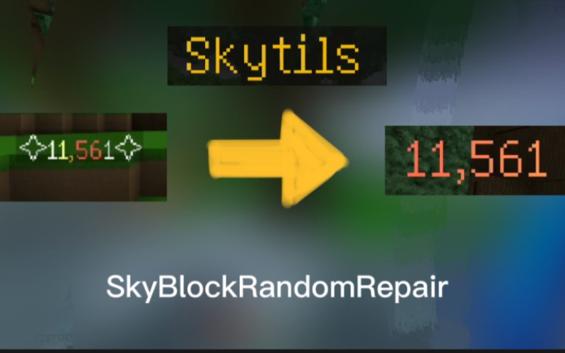 Skyblock 修复skytils伤害显示——skyblockrandomrepair Mod哔哩哔哩bilibili我的世界 0416