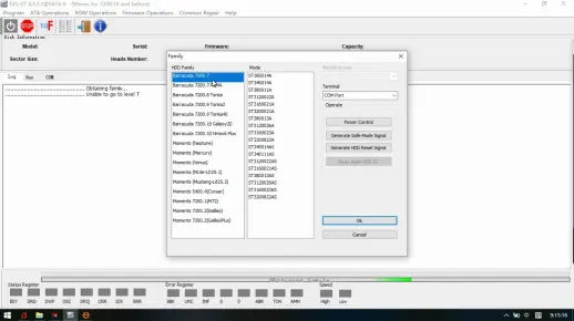 DFL希捷新老硬盘固件修复支持列表