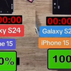 三星S24和iPhone 15和三星S24 ultra和iPhone 15 Pro max耗电续航测试
