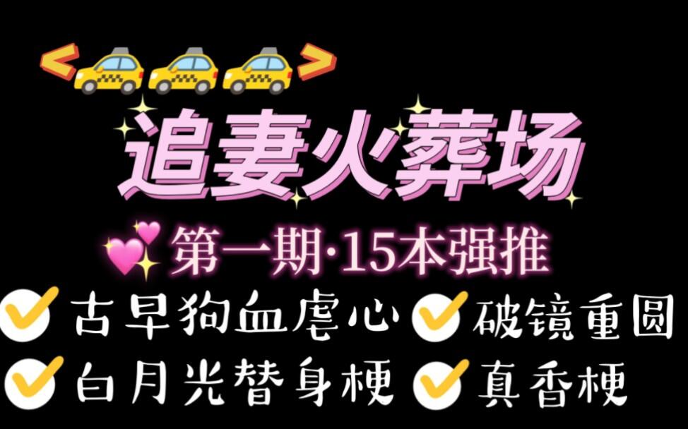 【04.15类型推文】狗血追妻火葬场合集第一期15本强推（有车有剧情/经典好文）