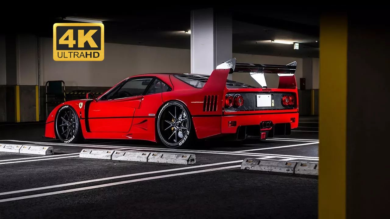 【4K60帧】法拉利 Ferrari F40 HyperForgedWheels & AutoPlazaDank | 沉浸式夜跑纯享 [4k]